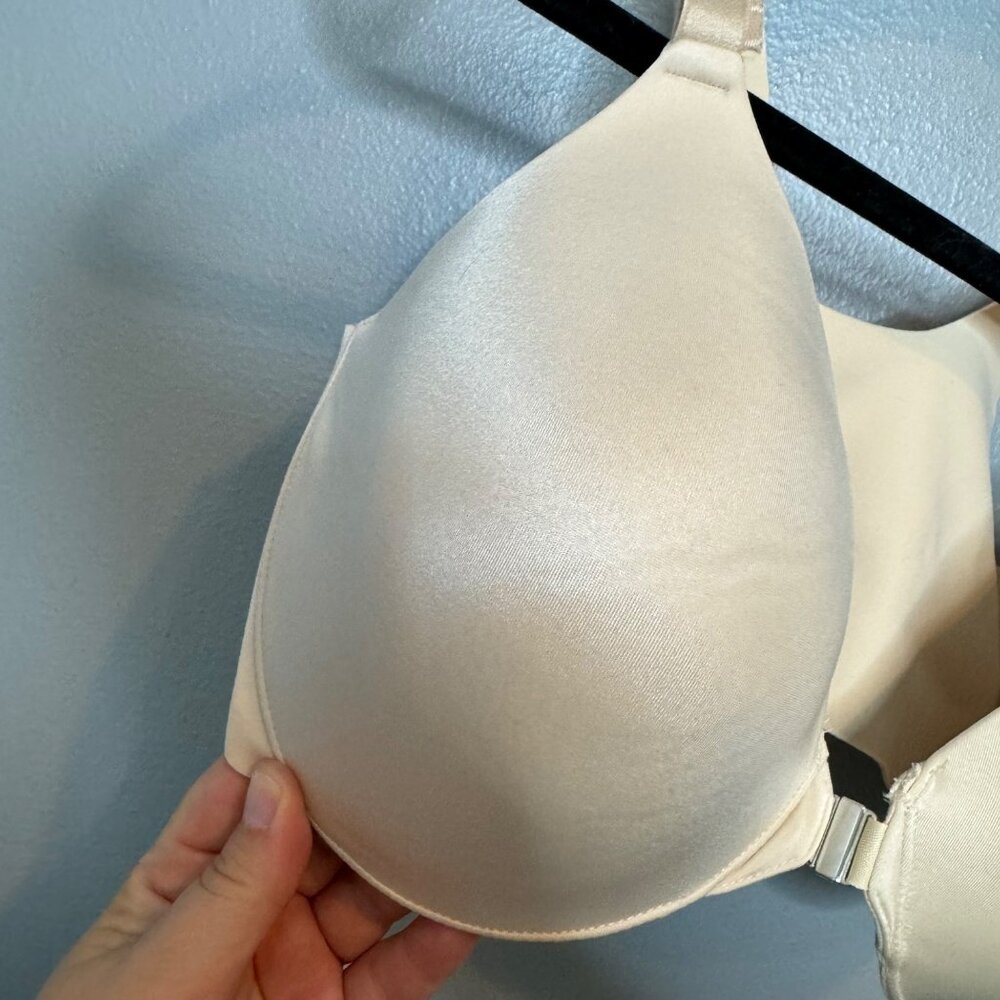 SOMA cream vanishing back full coverage front closure bra size 34G - Picture 5 of 5